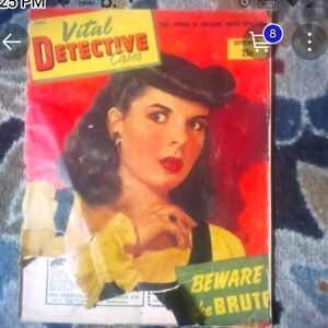 Vital Detective antique criminal magazine vintage advertisements nonfiction
